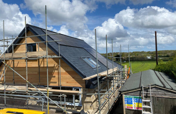 completed roof solar pv system isle of wight