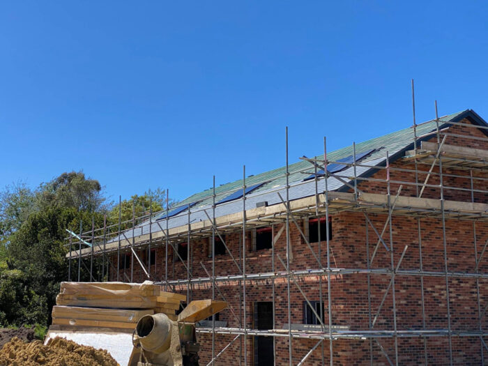 House and roof with solar panels fitted island renewables