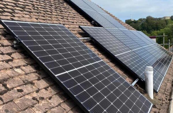Solar PV roof install carisbrooke isle of wight
