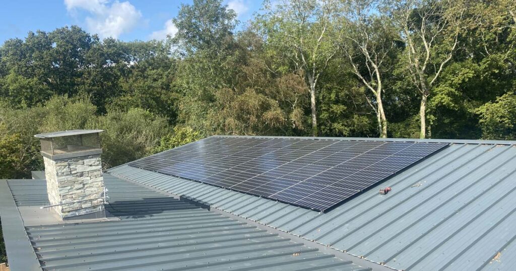 Completed solar pv install by island renewables