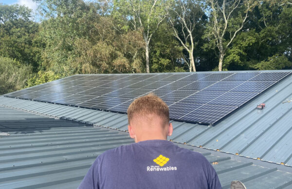 Roof After solar install by island renewables