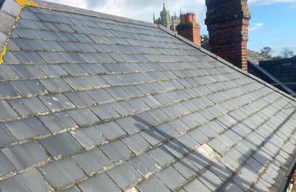 House in newport before solar panels are fitted by island renewables