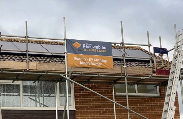 Solar panels fitted in shanklin by island renewables