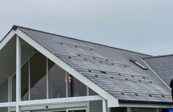 Solar panel brackets fitted to a roof by island renewables in Bembridge isle of wight