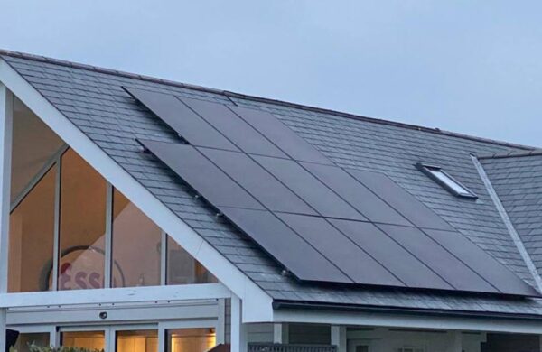 completed solar installation in bembridge isle of wight
