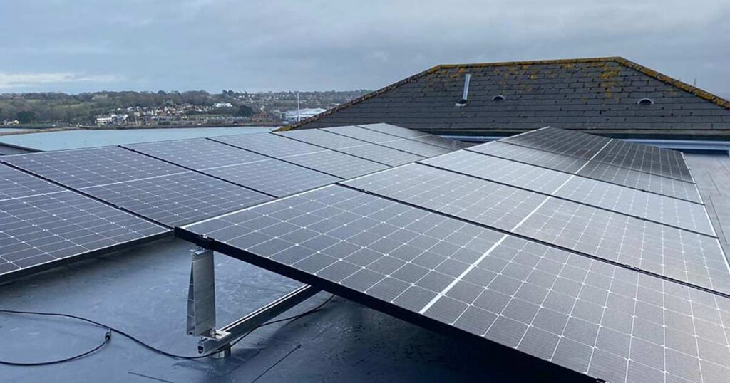 solar panel pv system fitted in cowes isle of wight by island renewables