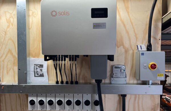 Solis solar pv inverter fitted in aj wells in newport isle o fwight