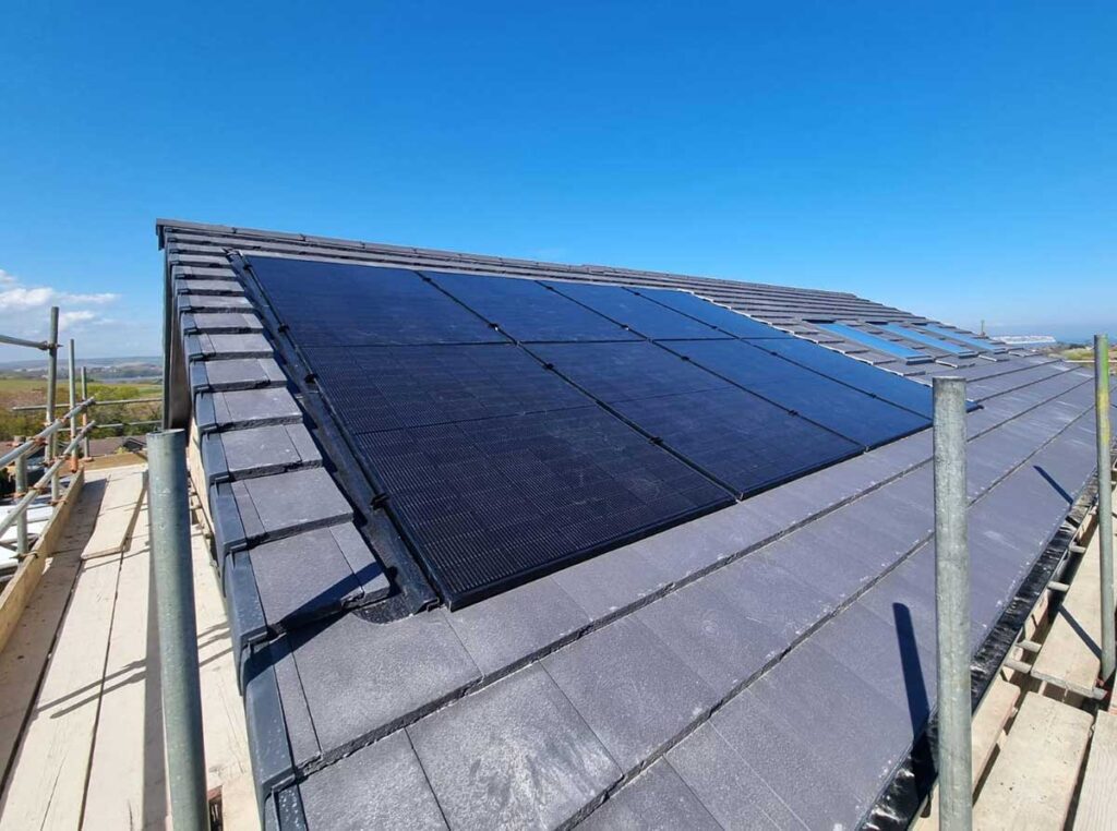 In roof solar panels installed on a property in shanklin isle of wight by island renewables