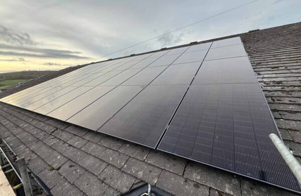 solar panels installed on the roof of wroxall school isle of wight